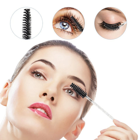 50Pcs Crystal Eyelash Brush