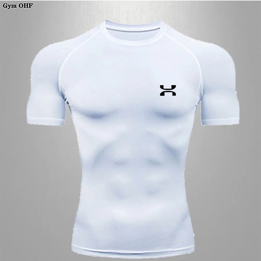 Quick Dry Men Tshirt Short Sleeve Gym Jerseys