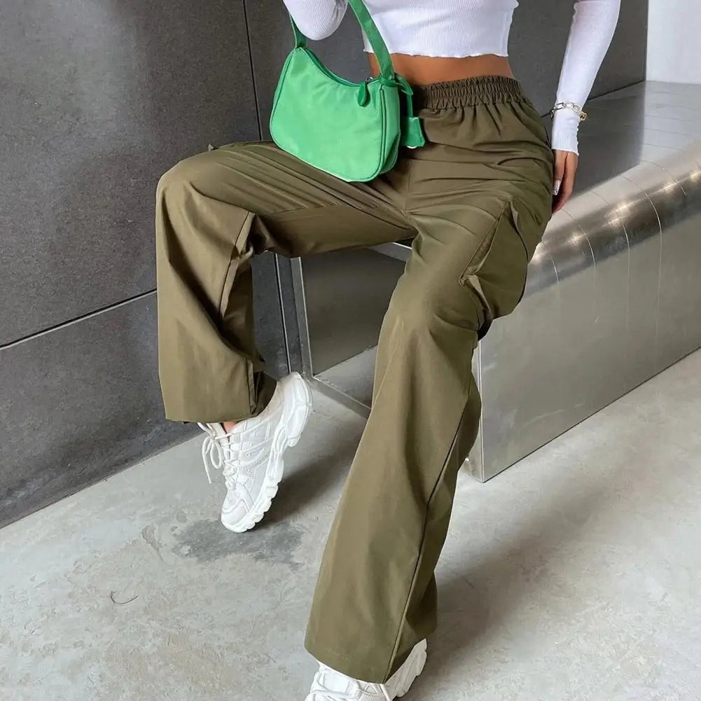 Women Cargo Trousers Korean Streetwear