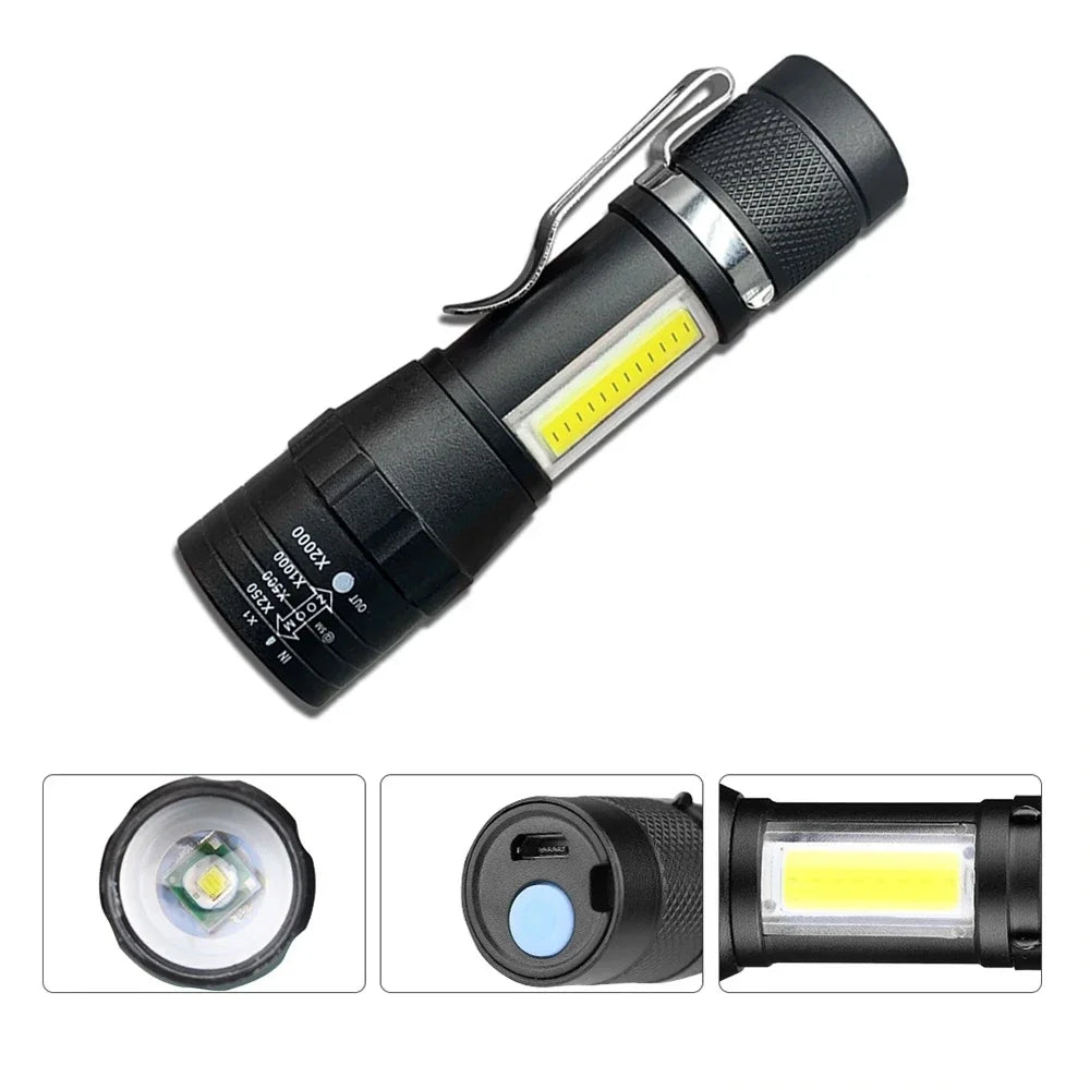 USB Rechargeable Mini Flashlight