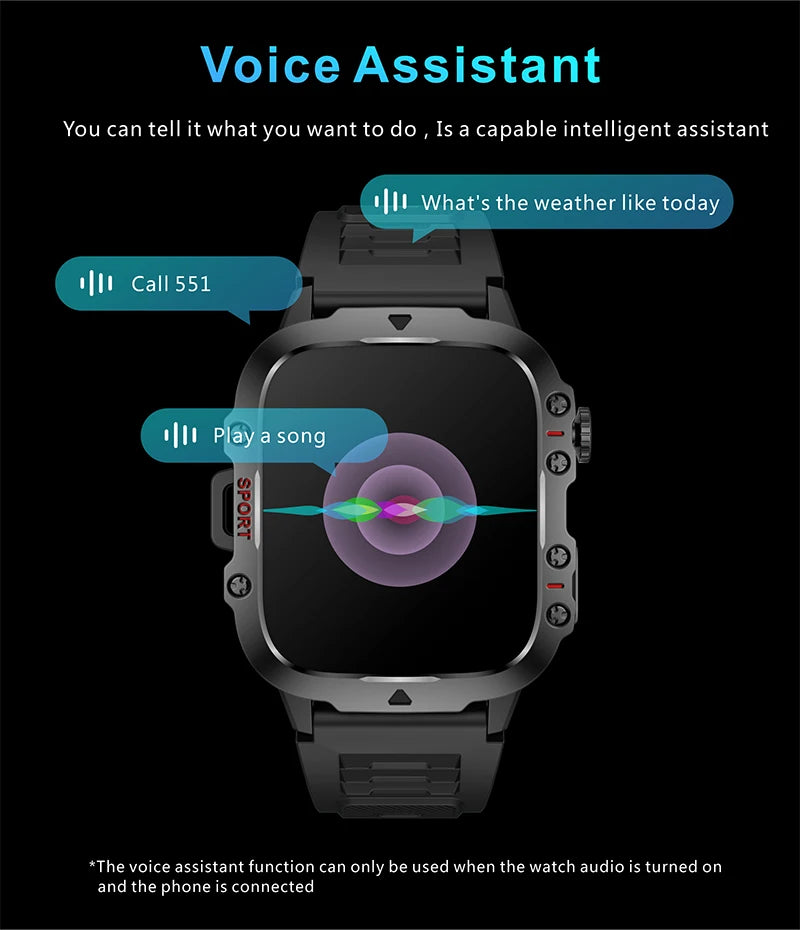 Bluetooth Call Ai Voice Sport Smartwatch For Android