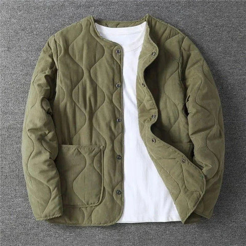 Autumn Winter O-neck Jacket Men's