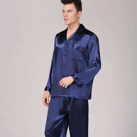 Sleepwear Men Pajamas Men Trousers Long Sleeve and Short Sleeve