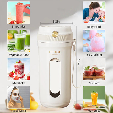 Portable Juicer And Blender 10 Blades Mixer