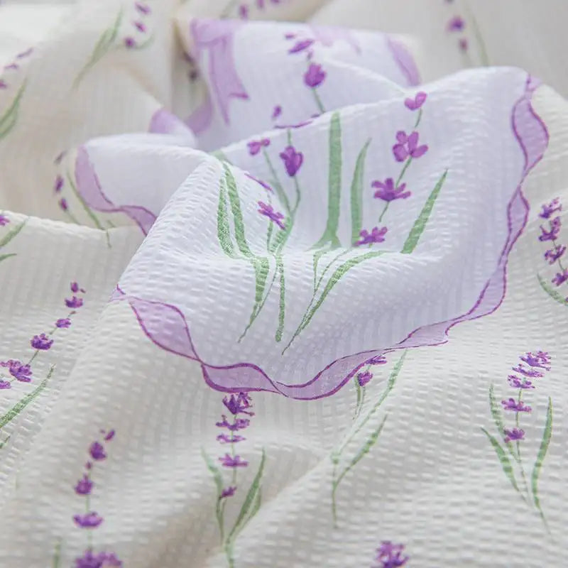 Soft and Comfortable Bubble Cotton Printed Summer Quilt