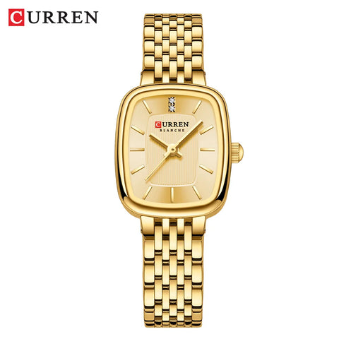 CURREN Luxury Women Watches Fashion Casual FemaleLadies Stainless Steel Quartz Wristwatches Life Waterproof Girlfriend Gift