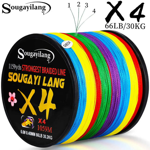 Braided Fishing Wire Multicolor Super Strong Fishing Line for Saltwater