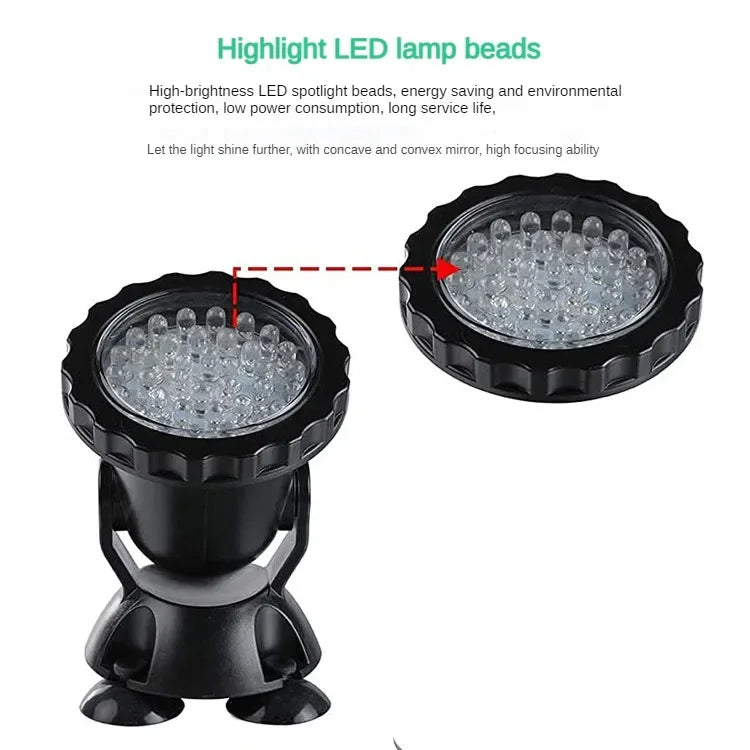 1-6 Bulb Sets LED Underwater Light IP68 RGB