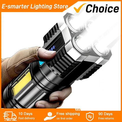 Rechargeable Multifunctional Portable Flashlights & Torches