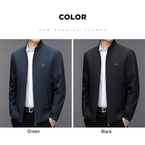 Business Casual Solid Color Jacket for Men Coat