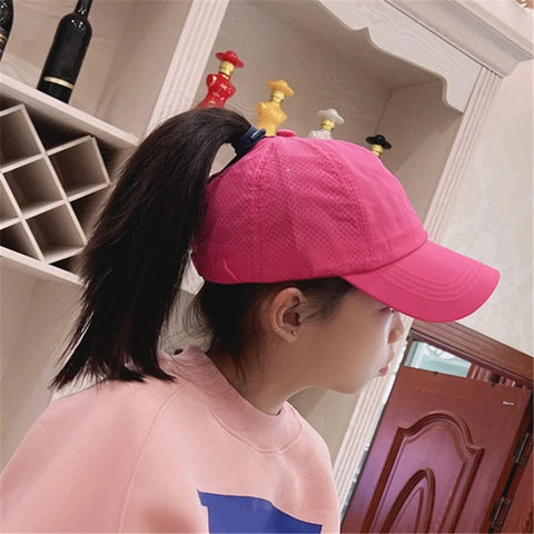 Sports Sunshade Ponytail Cap