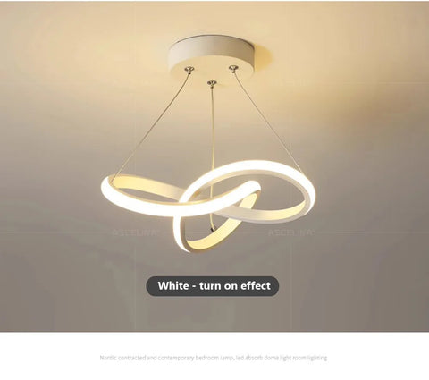 ceiling pendant chandelier Dining Room Lamp Creativity Simple dining room chandelier Nordic Modern Simple Dining Room Hotel Lamp