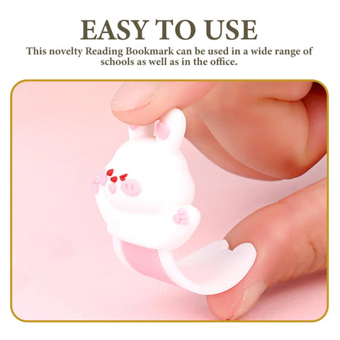 Rabbit Bookmark Page Marker Small 3d Decor Desktop Decoration Exquisite Bunny Shape Bookmarks