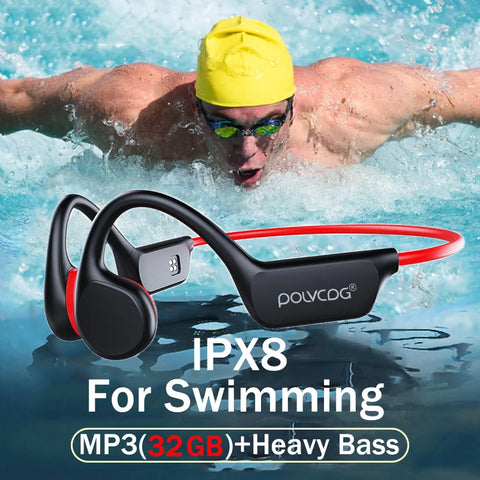 Wireless Swimming Headset with Microphone Waterproof Exercise