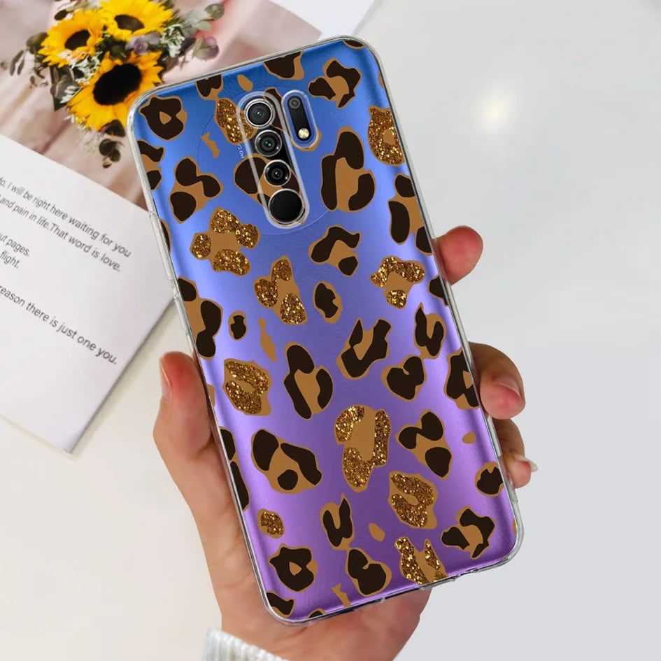 For Xiaomi Redmi 9 Prime Case Fashion Marble Soft Silicone Transparent Phone Back Cover For Xiaomi Redmi 9 Bumper on Redmi9 Capa