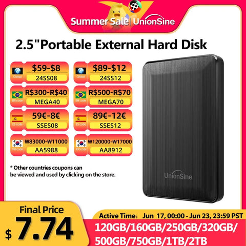 2.5" Portable External Hard Drive