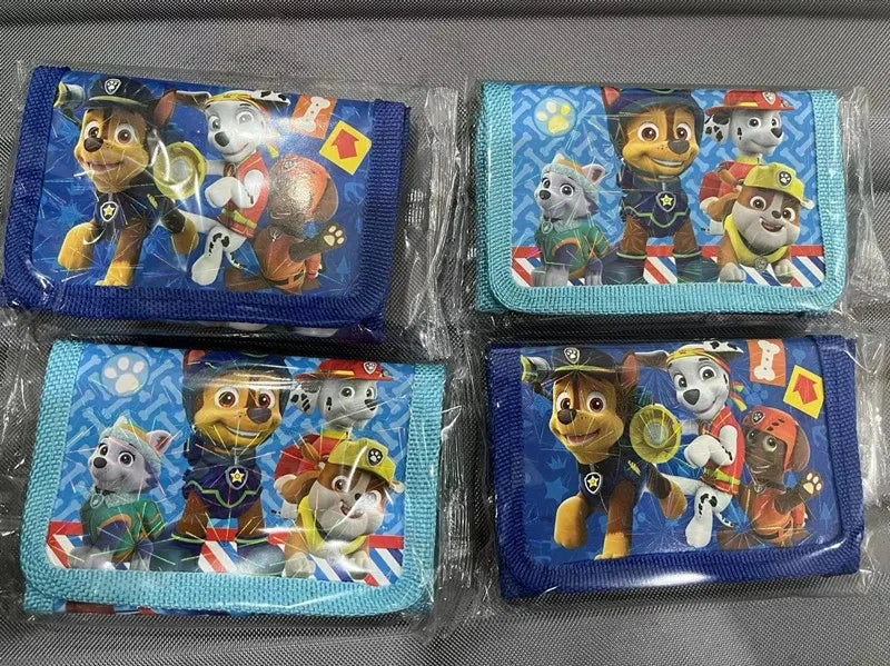 1pc Cute Paw Patrol Wallet Puppy Catton Kids Coin Purse With Zipper Storage Bag Party Supplies Boys Girls Pouch Birthday Gifts