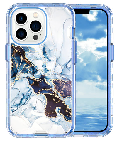 Gradient Colorful Marble Armor Case For iPhone 15 14 Pro MAX 13 12 11 X XS XR 7 8 14 Plus PC Bumper Shockproof Phone Cover