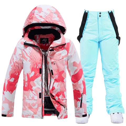 Women's Snow Wear 10k Waterproof Ski Suit Set