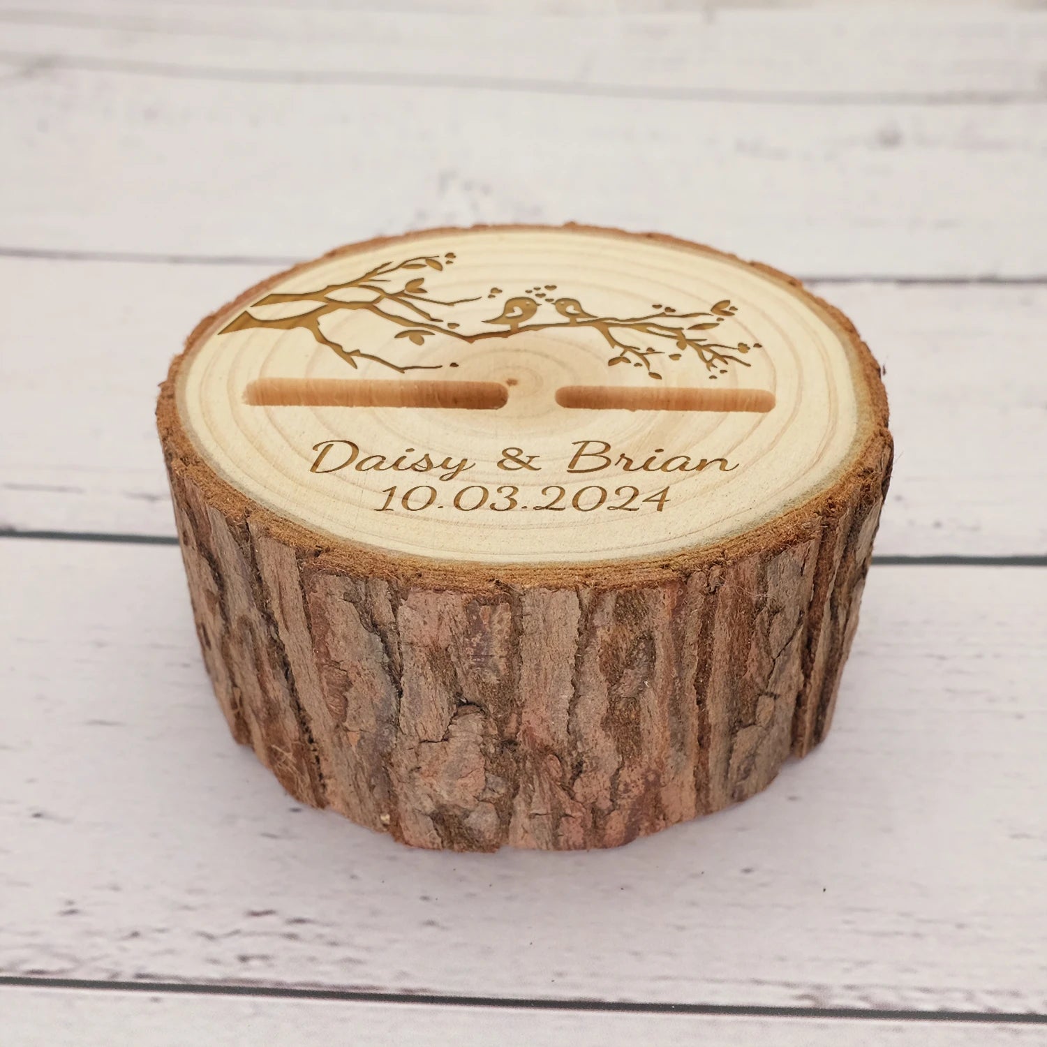 Personalized Wedding Ring Bearer Box Rustic Wedding Ring Box Wood Ring Holder Custom Names & Date Proposal Box Engagement Box