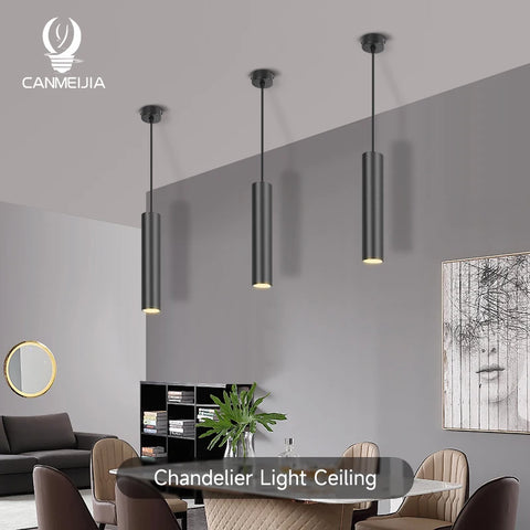 Modern Pendant Lights LED Cylindrical