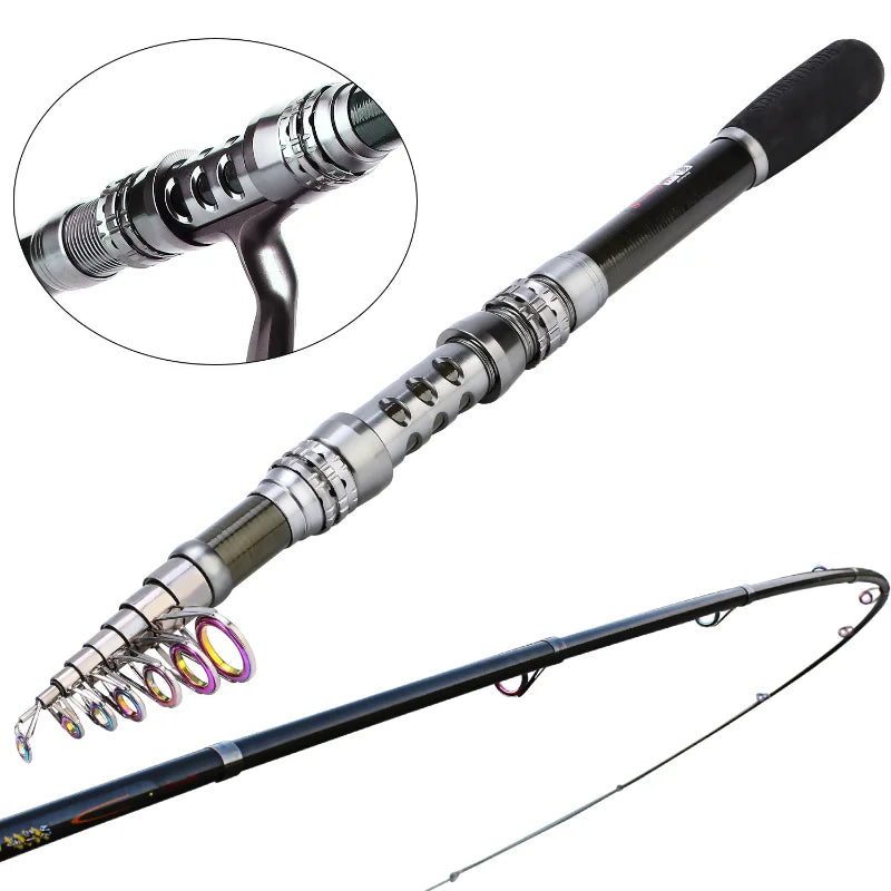 Telescopic Fishing Combos Carbon Fiber Rod