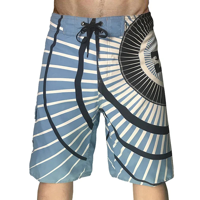 New Swimwear Men Swim Beach Shorts Mens Swimming Trunks Swimsuit Man bermuda Beachwear Surf Board Bathing Suit Pocket Badeshorts