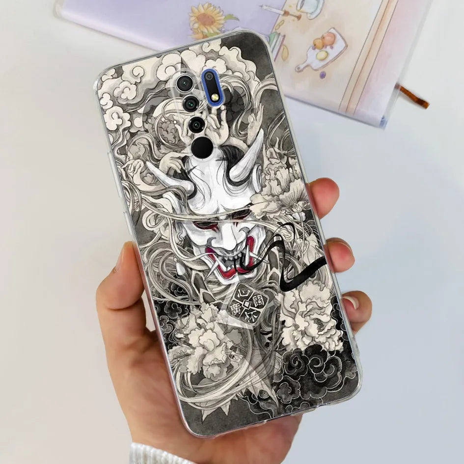 For Xiaomi Redmi 9 Prime Case Fashion Marble Soft Silicone Transparent Phone Back Cover For Xiaomi Redmi 9 Bumper on Redmi9 Capa