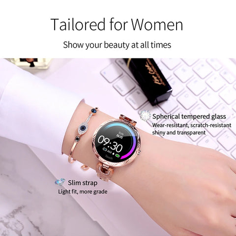 AK15 Fashion Smart Watch Women Waterproof Wearable Device Heart Rate Monitor Sports Smartwatches  For Android ios Xiaomi Huawei