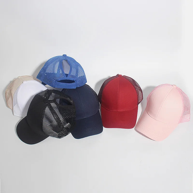 Adjustable Simple Fashionable Solid Colors Messy Hat