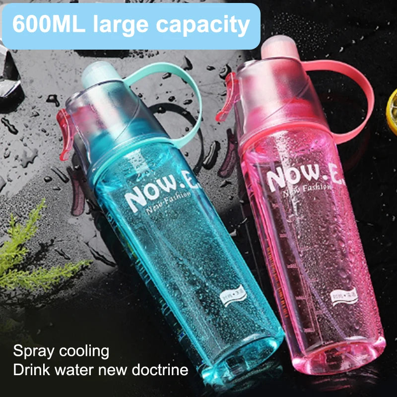 Sports Water Bottle Spray Cup Outdoor Portable Kettles Jug