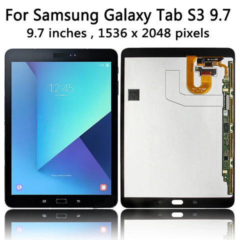 9.7 inch Super AMOLED LCD For Samsung  Tab S3 T820 T825 T827 T825Y LCD Display Touch Screen Assembly Panel Replacement