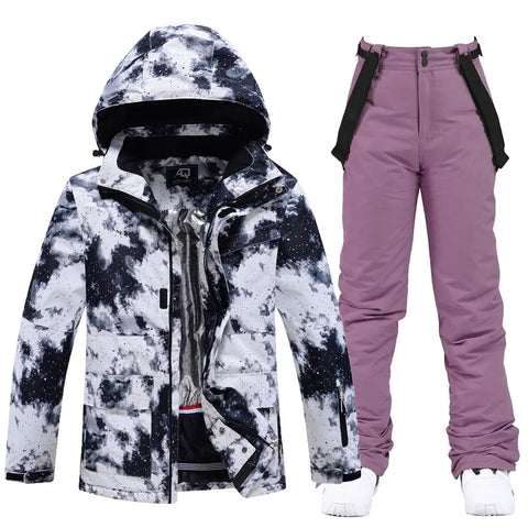 Women's Snow Wear 10k Waterproof Ski Suit Set