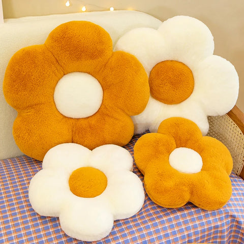 35/50cm Stuffed Daisy Flower Seat Cushion Sunflower Shape Kids Girl Bedroom Seat Pillow Office Room Decor Sofa Plush Cushions