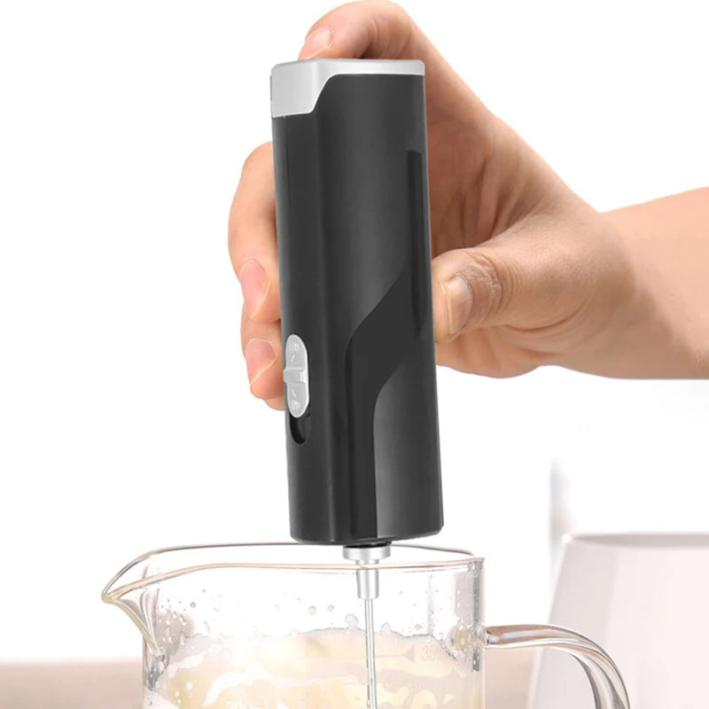 Mini Electric Milk Foamer Blender Wireless Coffee Whisk Mixer