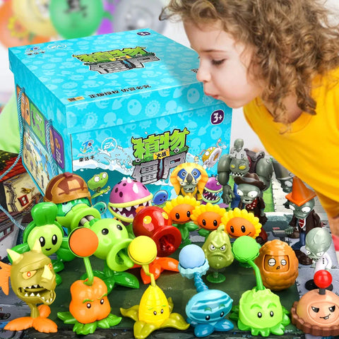 New Role PLANTS VS ZOMBIES 2 PVZ Toys Full Set Gift For Boys Box-packed Children's Dolls Action Figure Model Present Map