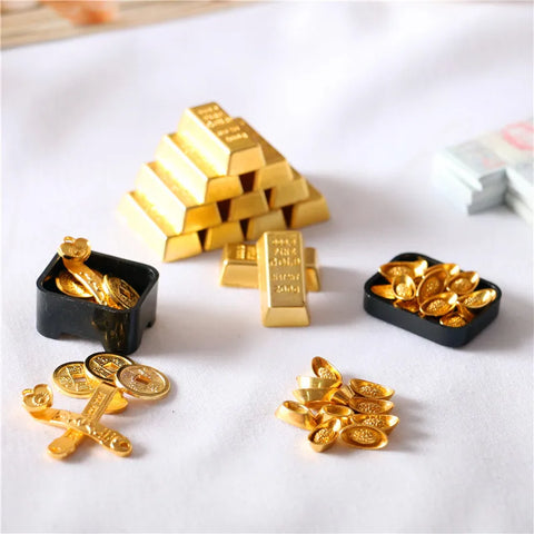 Gold Bar Miniature Mini Gold Ingot Coins