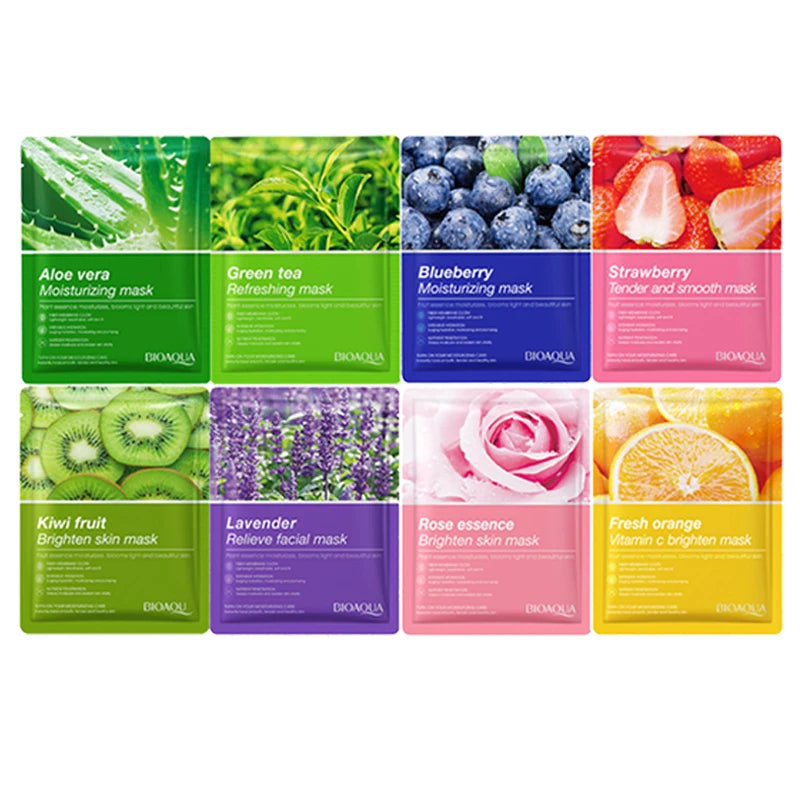 20 Pieces Natural Fruit Plant Facial Mask