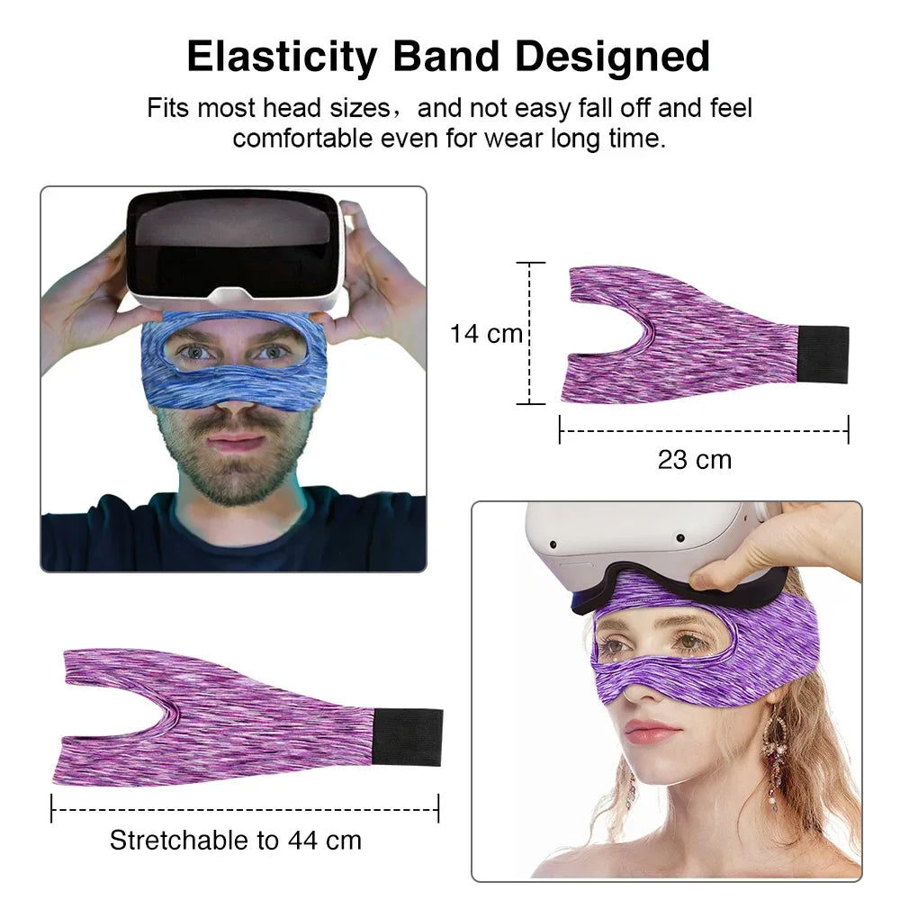 VR Accessories Eye Mask Cover Breathable Sweat Band Padding with Virtual Reality Headsets For Oculus Quest 2 1/Meta Quest 3 Pro