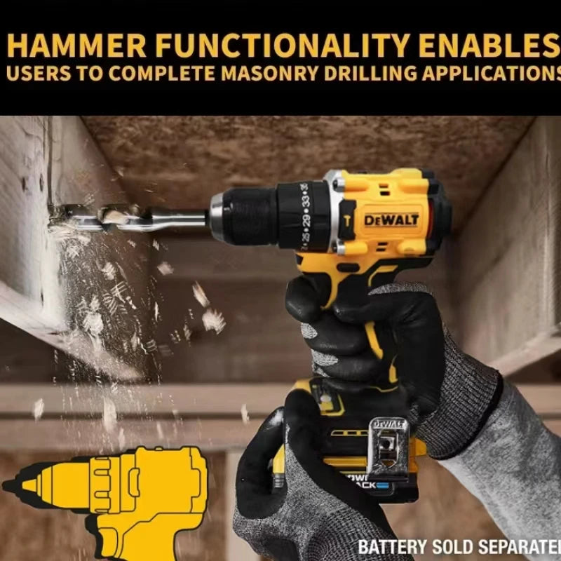 DEWALT DCD 805 Screwdriver 20v Brushless Drill Rechargeable Lithium Battery Impact Drill Electric Drill Driver Power Tools