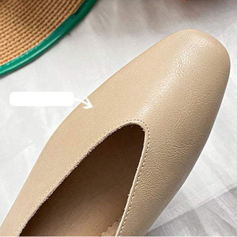 Cute Casual Flats Female Retro Shoes Low Heeled