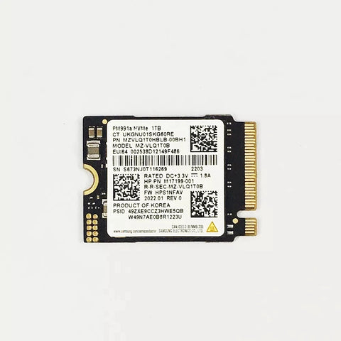 Samsung PM991a 1TB SSD M.2 2230 Internal Solid State Drive PCIe PCIe 3.0x4 NVME SSD For Microsoft Surface Pro 7+ Steam Deck