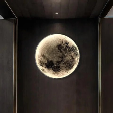 LED Moon Wall Lamp Bedroom Bedside Living Room