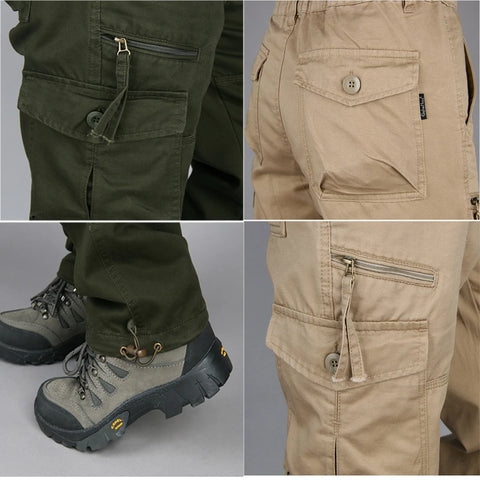 Hunting Style Tactical Workout Straight Trousers