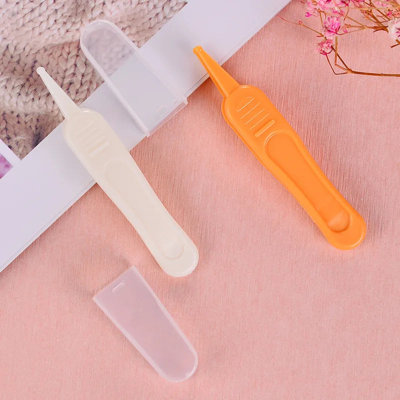 Round Head Clamp Infant Tweezers Ear Nose Nasal Cleaner Clip Clean Tweezers Tools