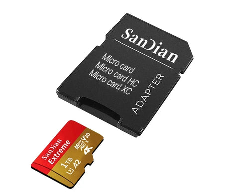 Original Mini sd memory card 128GB 256GB Micro TF/SD Card 512GB Class 10  A2 U3 SD Flash Memory Card 1TB For Phone Drone Table