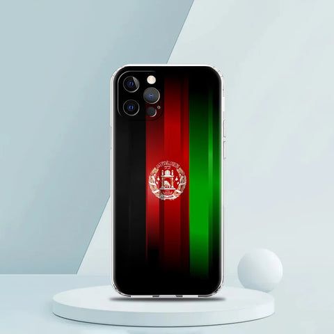 Afghan Afghanistan Flag Case for iPhone 15 14 13 12 Pro Max Cover Transparent for iPhone 11 Pro Max 7 8 Plus X XS XR SE2020 Bags