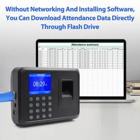 Biometric Fingerprint Time Attendance Clock