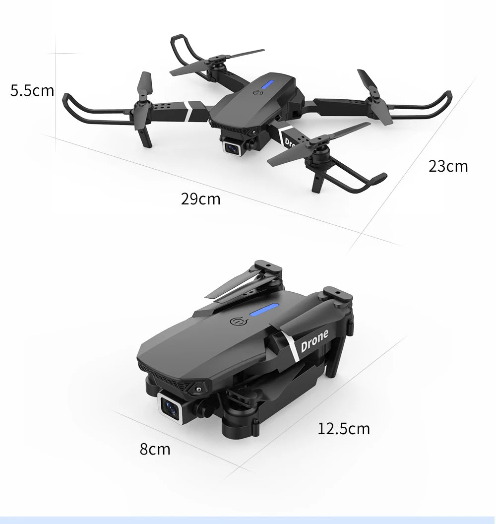 Professional Drone E88 4k wide-angle HD camera