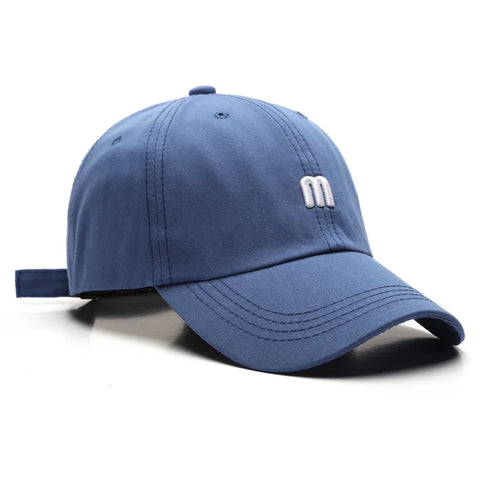 Embroidered M Baseball Cap For Women